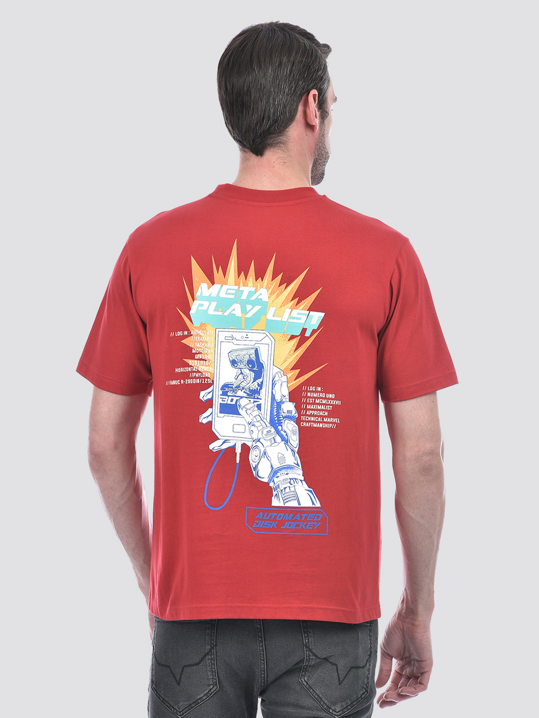 Numero Uno Men Graphic Print Red T-Shirt